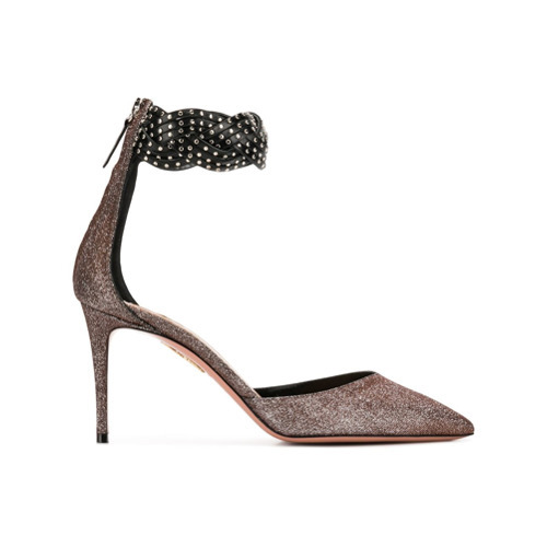 Aquazzura X Claudia Schiffer Glitter Effect Pumps, $475 | farfetch.com ...