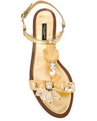 Dolce & Gabbana Seashell Sandals