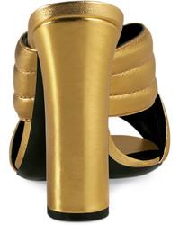 Gucci Webby Metallic 110mm Sandal Oro