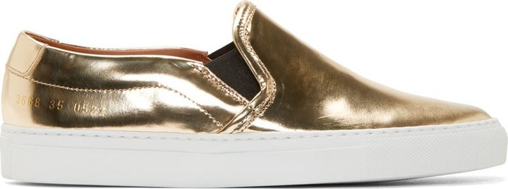 gold slip on sneakers \u003eUP to 56% off 
