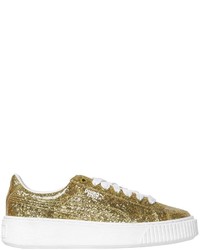 Puma Select Basket Platform Glitter Sneakers