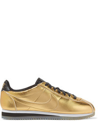 Nike Classic Cortez Metallic Leather Sneakers Gold