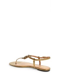 VC Signature Bolda Metallic Leather Thong Sandal