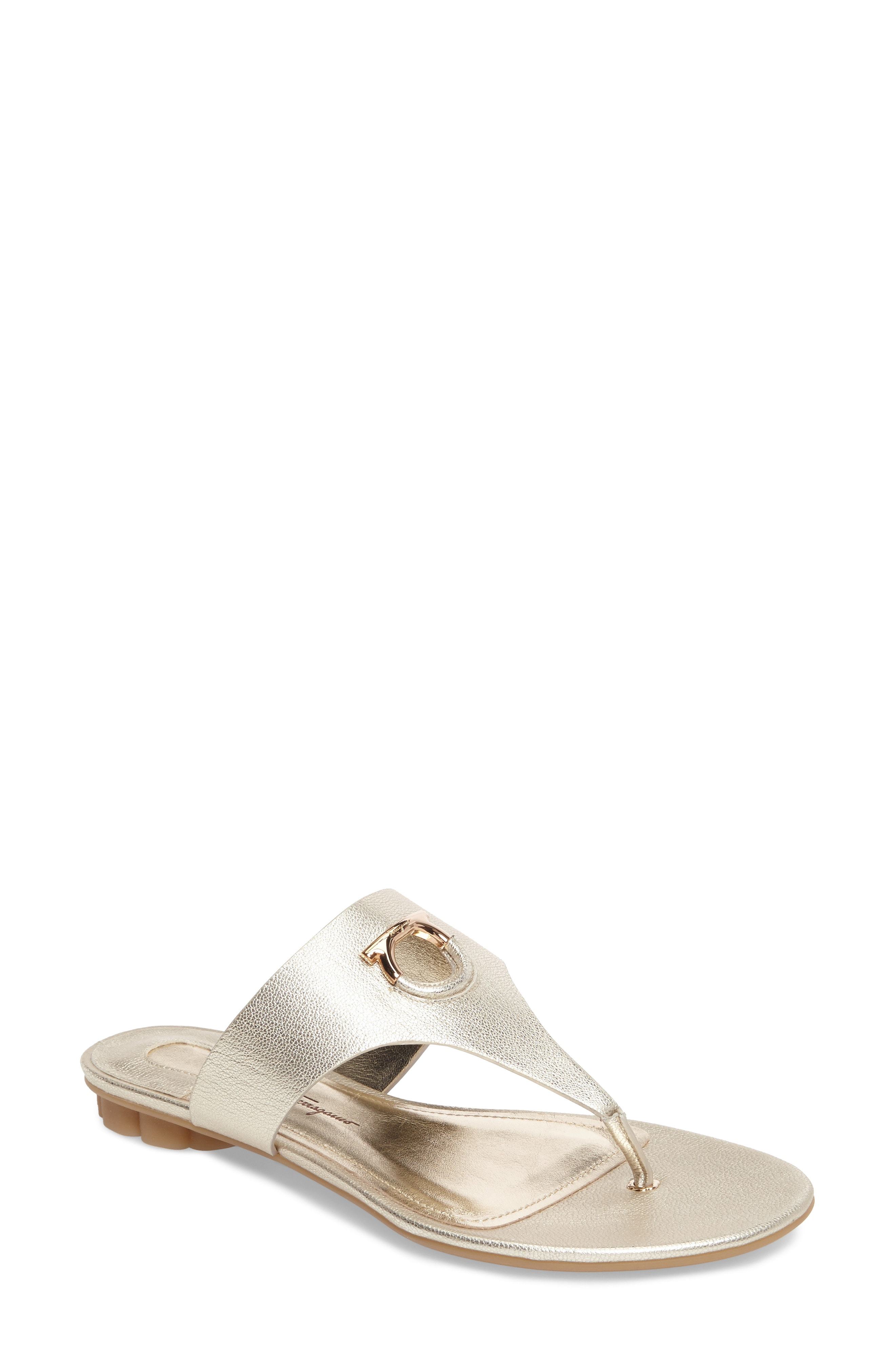 Salvatore Ferragamo Enfola Thong Sandal, $296 | Nordstrom | Lookastic