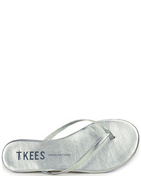 TKEES Highlighters Metallic Leather Thong Sandal