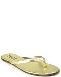 TKEES Highlighters Metallic Leather Thong Sandal
