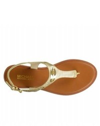 MICHAEL Michael Kors Michl Michl Kors Mk Plate Thong Luggage Leather