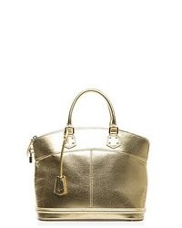 Louis Vuitton Pre Owned Gold Suhali Lockit Pm Tote Bag