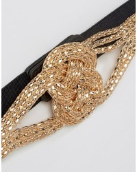 Reclaimed Vintage Leather Knot Waist Belt