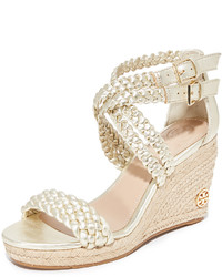 Tory Burch Bailey Ankle Strap Wedge Espadrilles