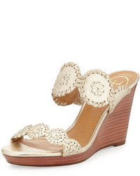 Jack Rogers Luccia Leather Wedge Sandal
