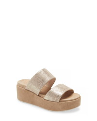 JSLIDES Quincy Wedge Platform Sandal