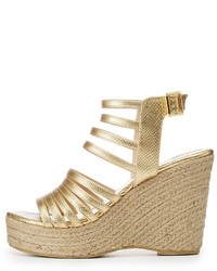 Charlotte Russe Qupid Strappy Espadrille Wedge Sandals