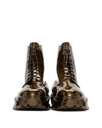 Maison Margiela Bronze Combat Boots
