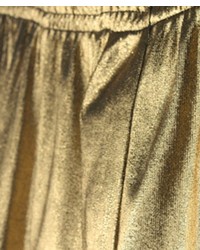 ChicNova Leggings In Metallic Gold Tone Print