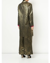 Layeur Metallic Double Breasted Coat