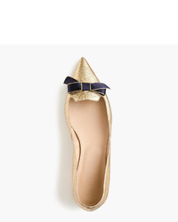 J.Crew Metallic Pointed Toe Loafers