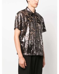 Coperni Metallic Finish Lace Shirt