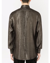 Dolce & Gabbana Metallic Sheen Long Sleeve Shirt