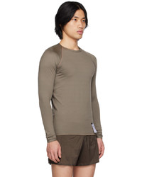 Satisfy Gray Base Layer Long Sleeve T Shirt