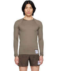 Satisfy Gray Base Layer Long Sleeve T Shirt