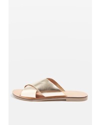 Topshop Holiday Cross Strap Mule Shoes