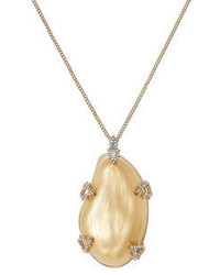 Alexis Bittar 10k Gold Necklace With Crystals