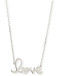 Sydney Evan 14k Gold Diamond Love Necklace