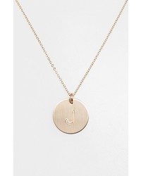 Nashelle 14k Gold Fill Initial Disc Necklace