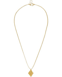 Pippa Small 18 Karat Gold And Cord Necklace
