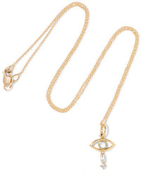 Ileana Makri 18 Karat Gold Diamond And Opal Necklace