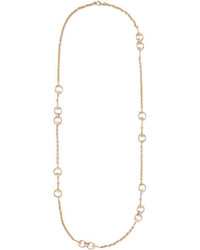 Gucci 18 Karat Gold Diamond Horsebit Necklace