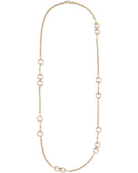 Gucci 18 Karat Gold Diamond Horsebit Necklace One Size