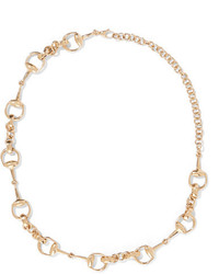 Gucci 18 Karat Gold Horsebit Necklace