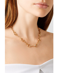Gucci 18 Karat Gold Horsebit Necklace One Size