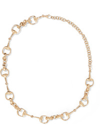 Gucci 18 Karat Gold Horsebit Necklace One Size