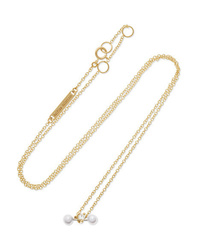Delfina Delettrez 18 Karat Yellow And White Gold Diamond Necklace