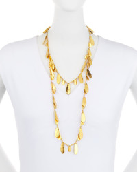 Devon Leigh 18k Gold Dipped Layered Petal Necklace