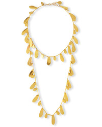 Devon Leigh 18k Gold Dipped Layered Petal Necklace