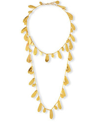 Devon Leigh 18k Gold Dipped Layered Petal Necklace