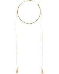 Chan Luu 18k Gold Plated Sterling Silver Nuggets W Adjustable Necklace On Cotton Cord Necklace