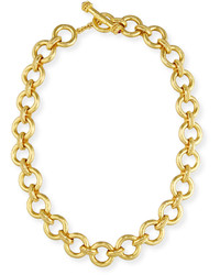 Elizabeth Locke 19k Gold Ravenna Link Necklace 17