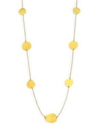 Gurhan 24k Yellow Gold Petal Station Necklace