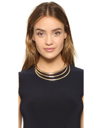 Kenneth Jay Lane 3 Band Collar Necklace
