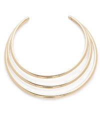 Kenneth Jay Lane 3 Band Collar Necklace