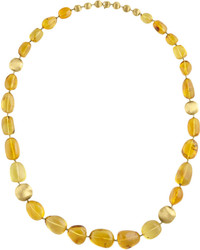 Marco Bicego Africa 18k Yellow Gold Amber Necklace