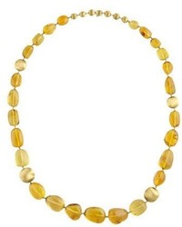 Marco Bicego Africa 18k Yellow Gold Amber Necklace