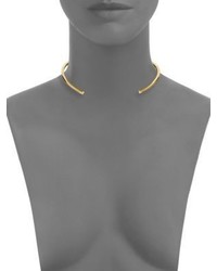 Vita Fede After Dark Crystal Solitaire Collar Necklace