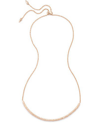 Kendra Scott Amber Necklace In Rose Gold Plate