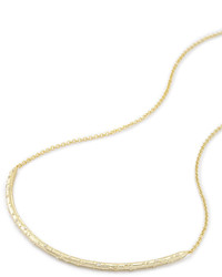 Kendra Scott Amber Necklace In Yellow Gold Plate